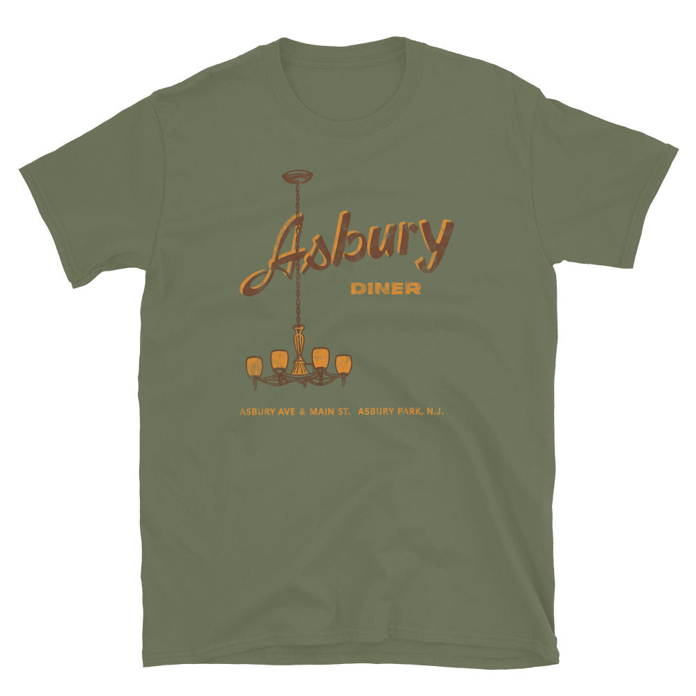 Asbury Diner - ASBURY PARK - Short-Sleeve Unisex T-Shirt Military Green