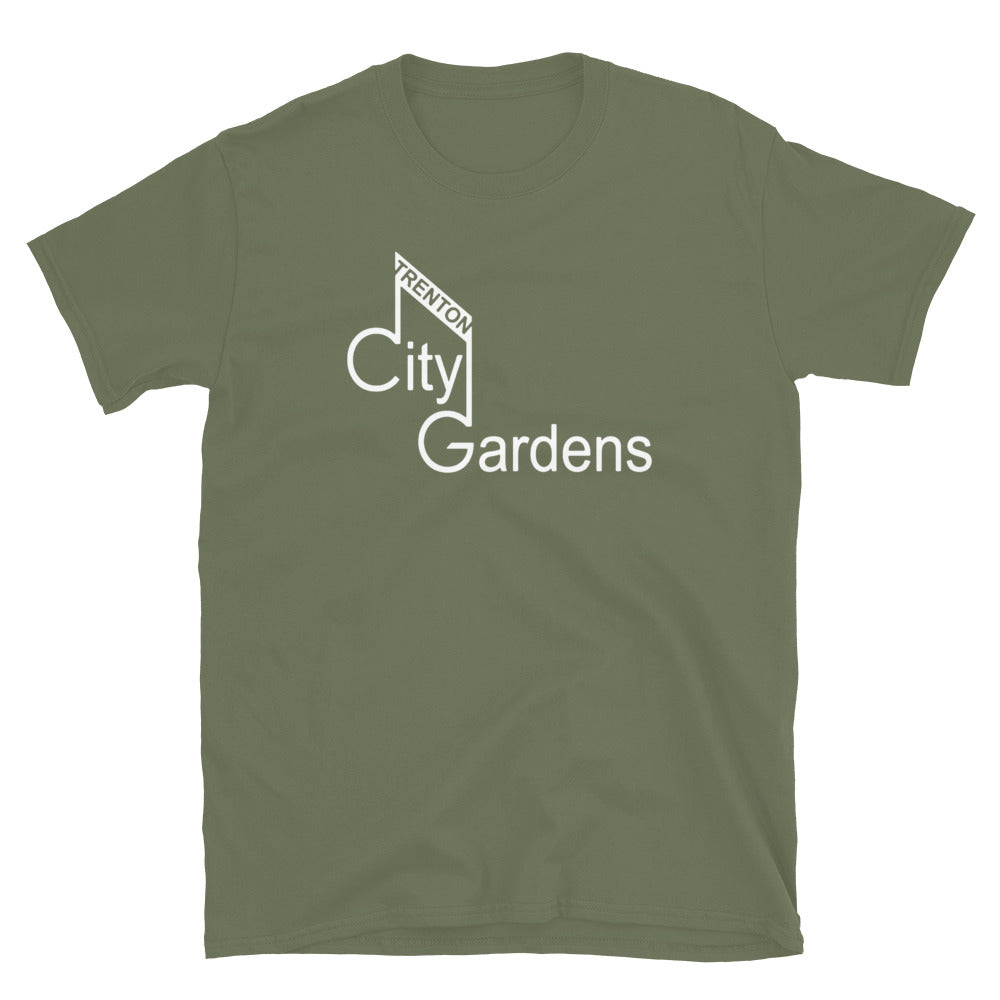 City Gardens Stacked Logo - TRENTON - Vintage Style T-Shirt