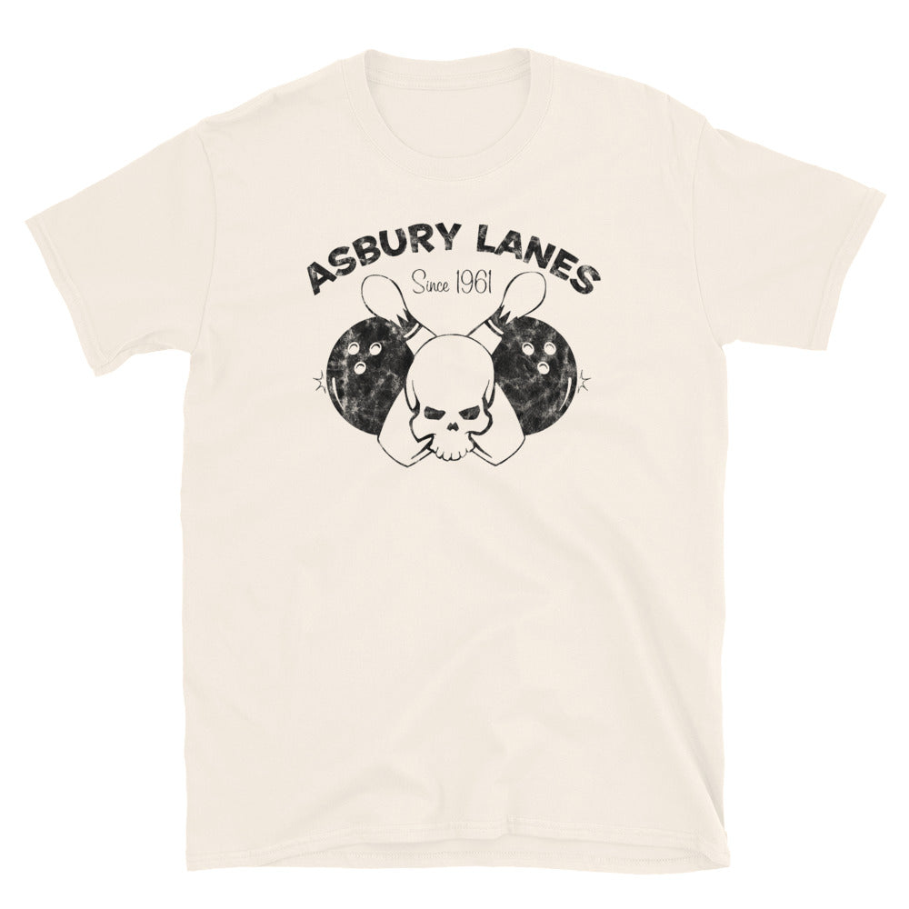Asbury Lanes (Black) - ASBURY PARK - Short-Sleeve Unisex T-Shirt Natural