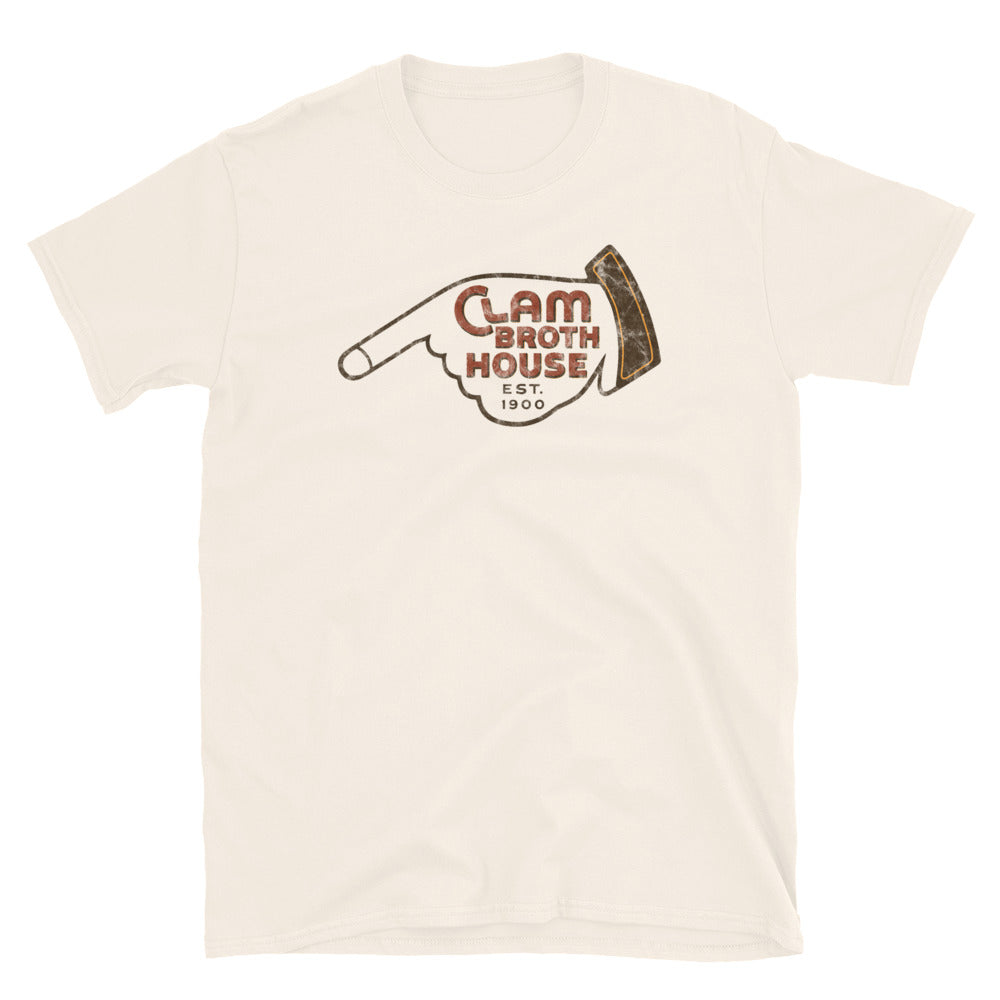 Clam Broth House - HOBOKEN - Short-Sleeve Unisex T-Shirt Natural
