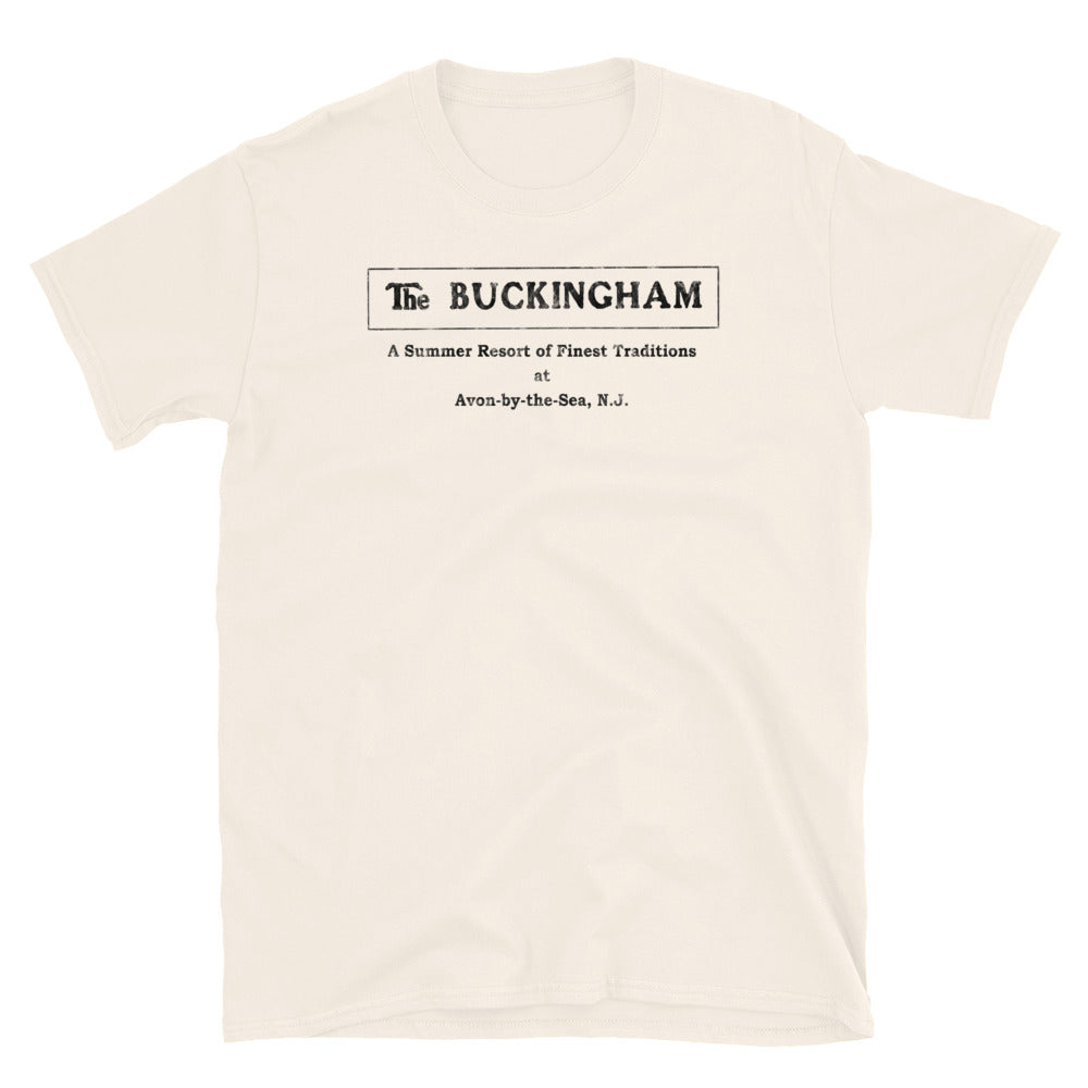 The Buckingham Hotel - AVON-BY-THE-SEA - Short Sleeve T-Shirt Natural
