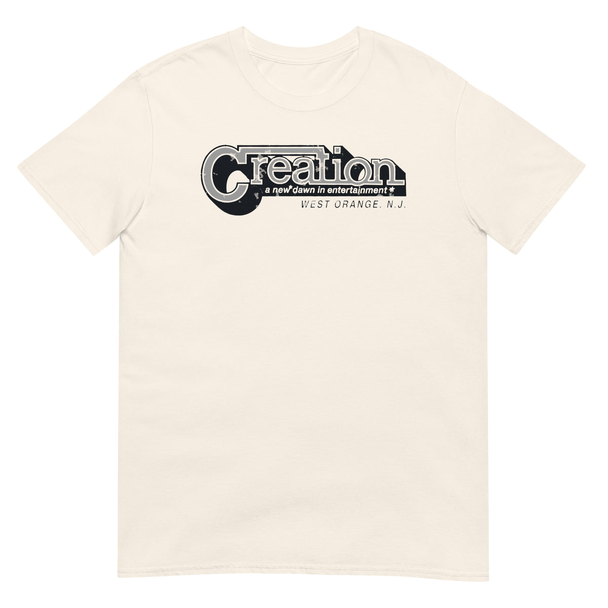 Creation - WEST ORANGE - Vintage Style T-Shirt Natural