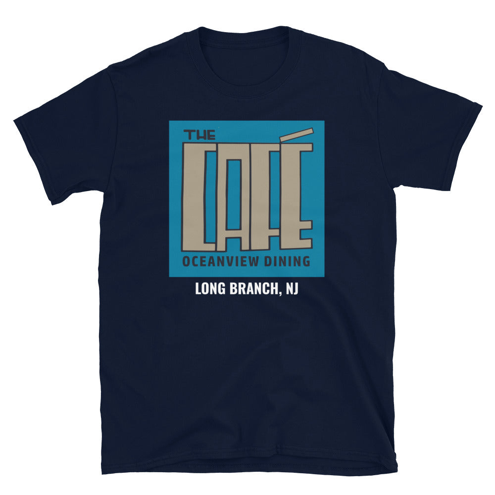 The Cafe Bar - LONG BRANCH - Short-Sleeve Unisex T-Shirt Navy