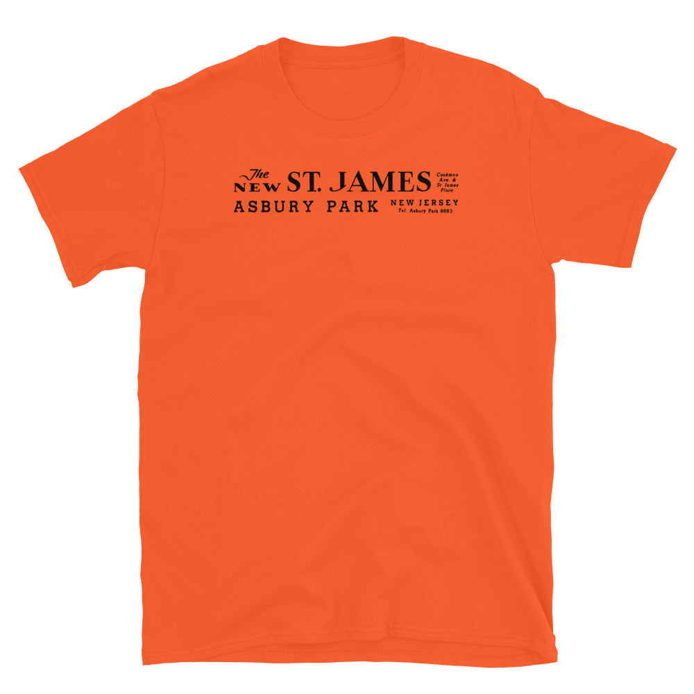 St. James Theatre - ASBURY PARK - Short-Sleeve Unisex T-Shirt Orange
