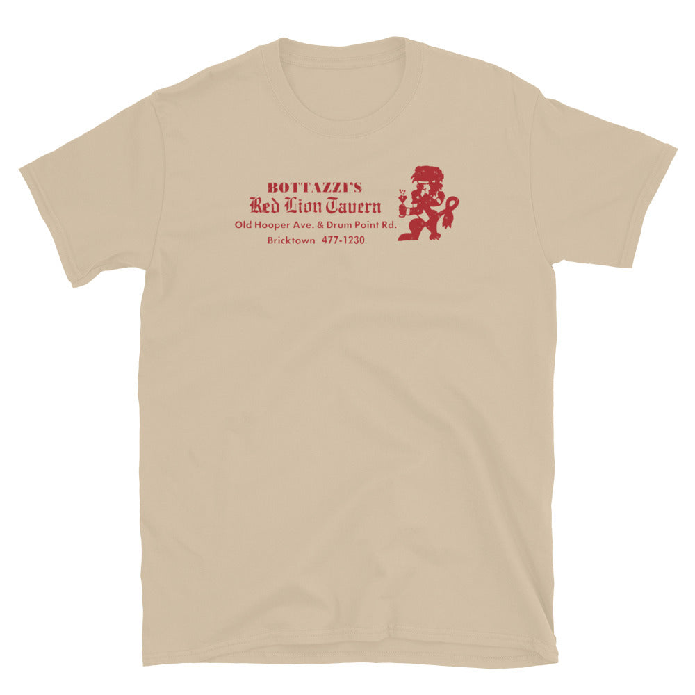 Bottazzi's Red Lion Tavern - BRICKTOWN - Vintage Style T-Shirt Sand