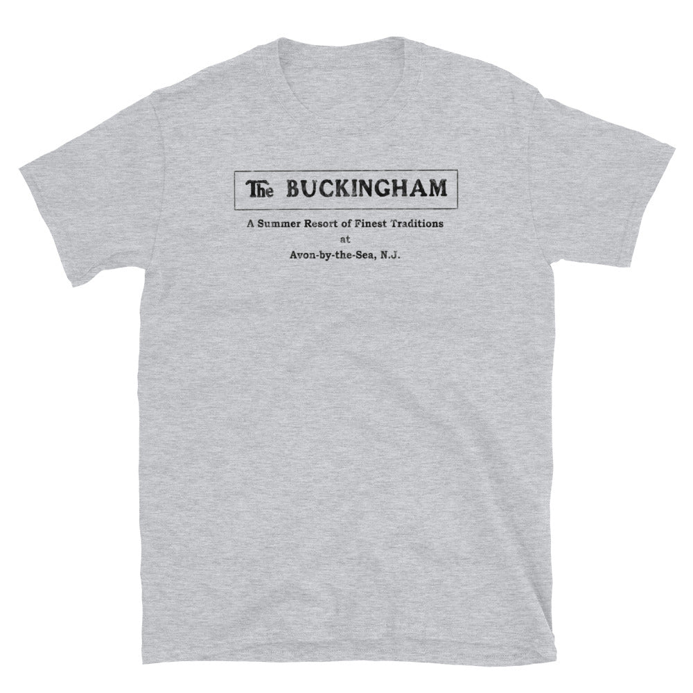 The Buckingham Hotel - AVON-BY-THE-SEA - Short Sleeve T-Shirt Sport Grey