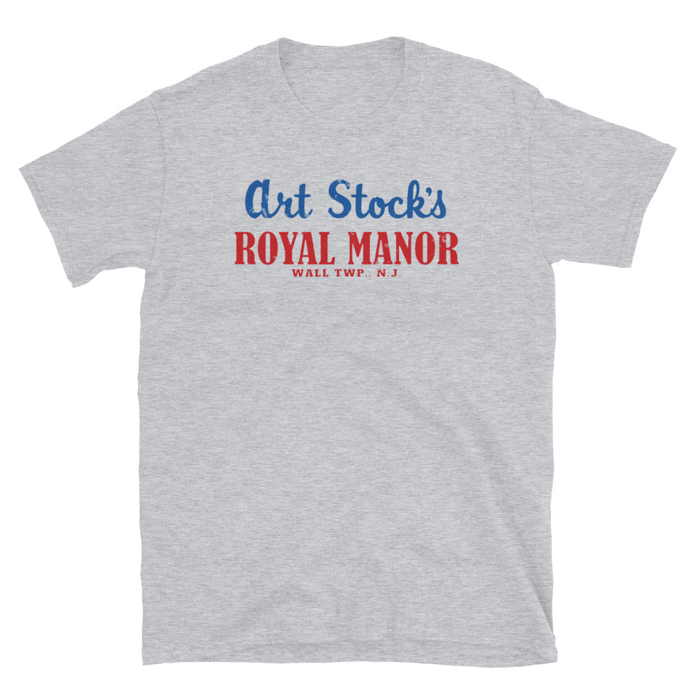 Art Stock's Royal Manor - WALL - Vintage Style T-Shirt Sport Grey