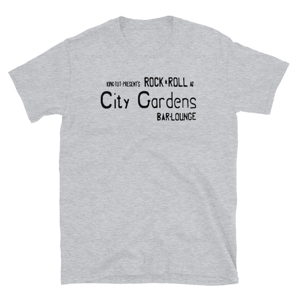 City Gardens Trenton NJ wall sign vintage t-shirt, Sport Grey, front