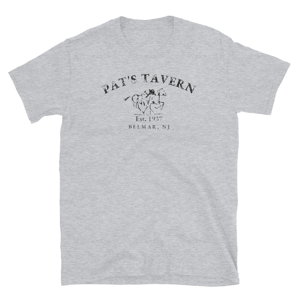Pat's Tavern Belmar NJ vintage t-shirt, Sport Grey, front