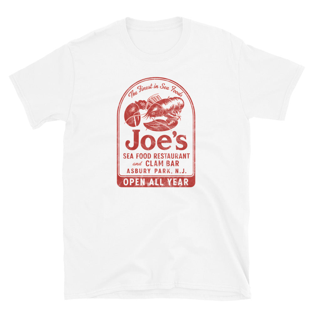 Joe's Seafood Restaurant and Clam Bar - ASBURY PARK - Short-Sleeve Unisex T-Shirt White