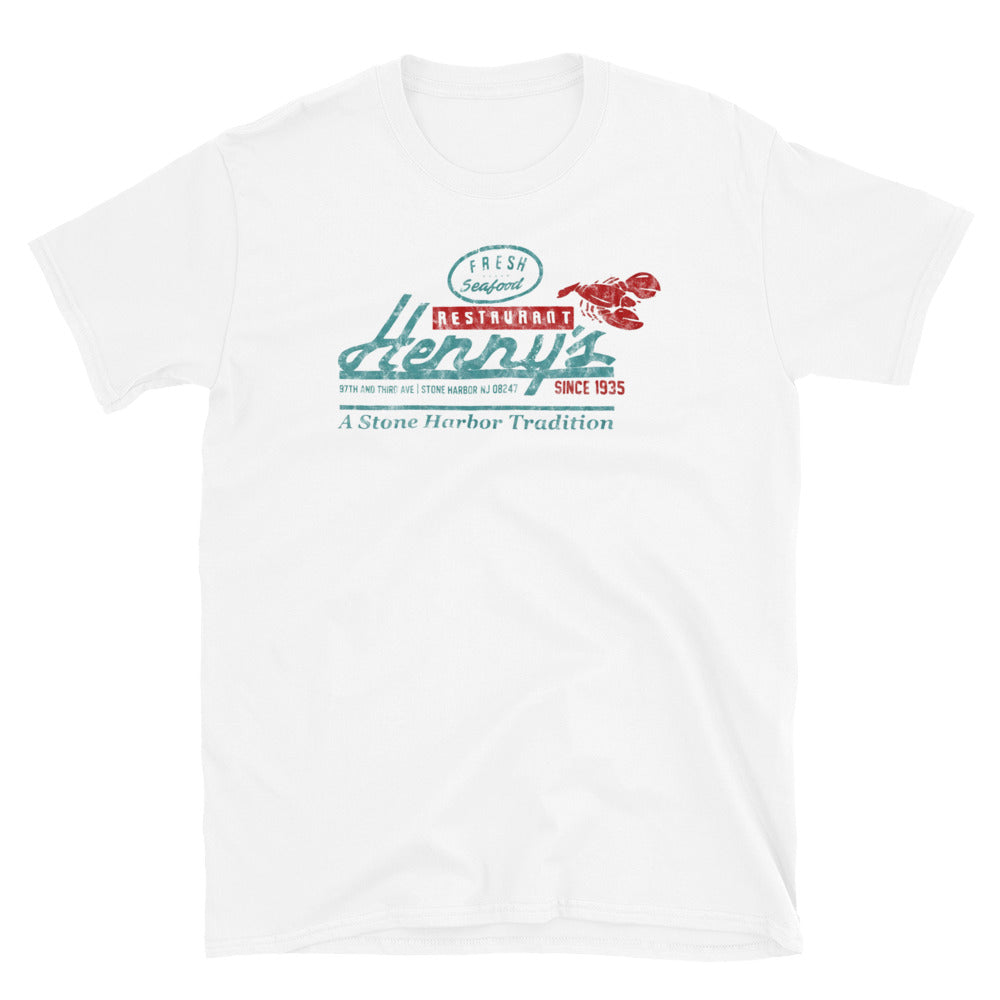 Henry's Seafood - STONE HARBOR - Short-Sleeve Unisex T-Shirt