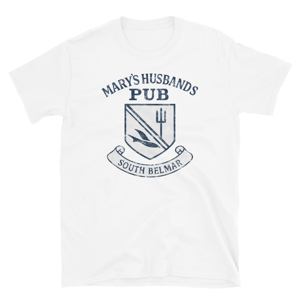 Mary's Husband's Pub - BELMAR - Short-Sleeve Unisex T-Shirt White