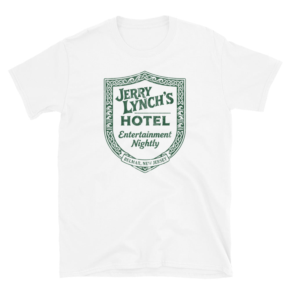 Jerry Lynch's Hotel - BELMAR - Short-Sleeve Unisex T-Shirt White