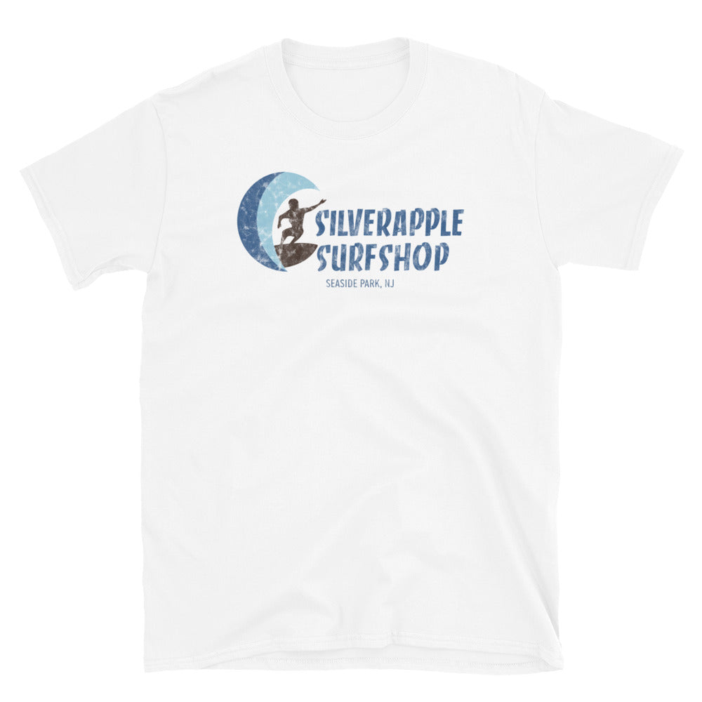 Silver Apple Surf Shop - SEASIDE PARK - Short-Sleeve Unisex T-Shirt White