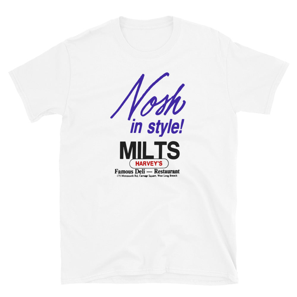 Milt's Famous Deli - WEST LONG BRANCH - Short-Sleeve Unisex T-Shirt White