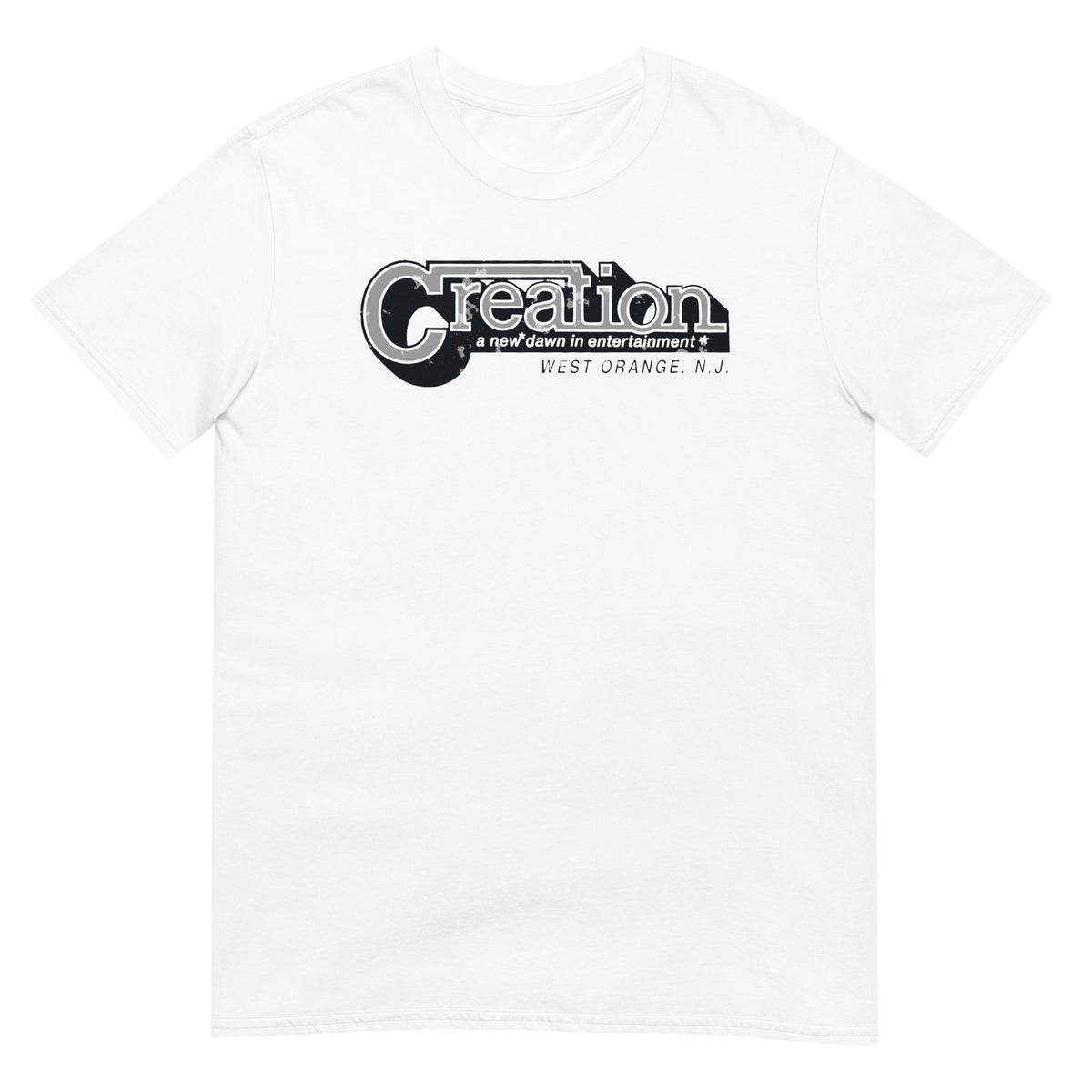 Creation - WEST ORANGE - Vintage Style T-Shirt White
