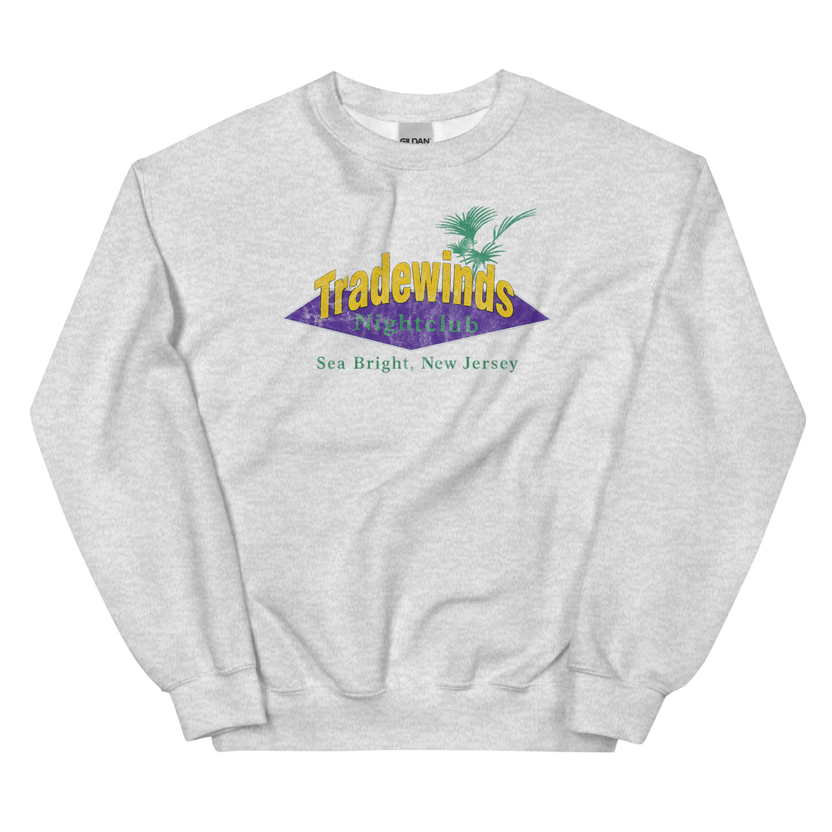 Tradewinds Nightclub - SEA BRIGHT - Unisex Crewneck Sweatshirt Ash