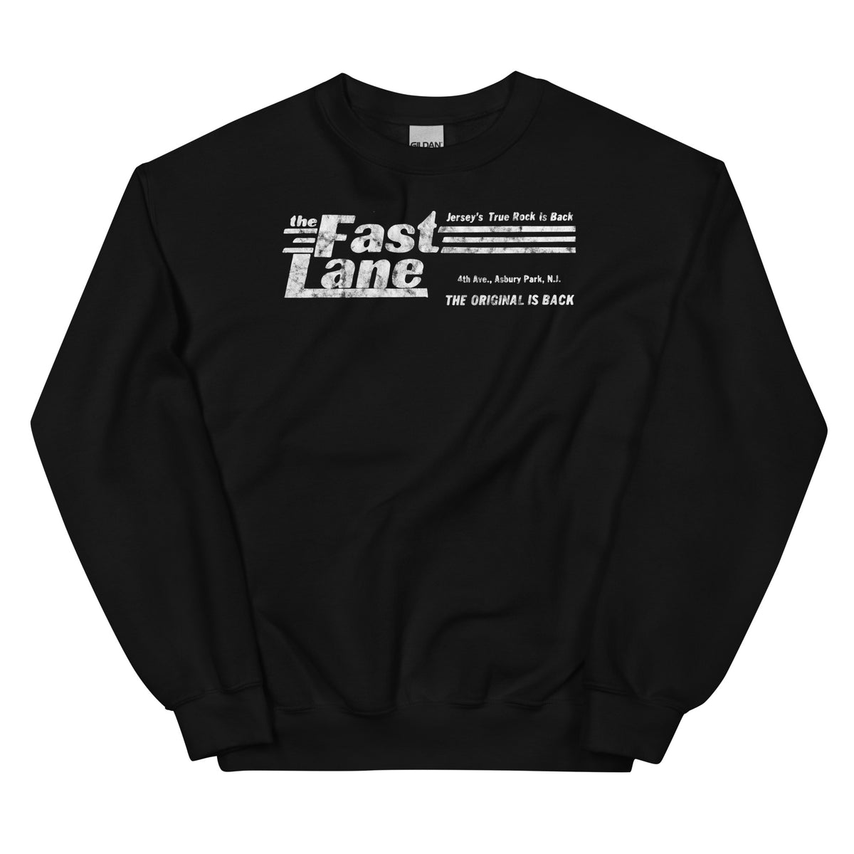 The Fast Lane (White Logo) - ASBURY PARK - Unisex Crewneck Sweatshirt