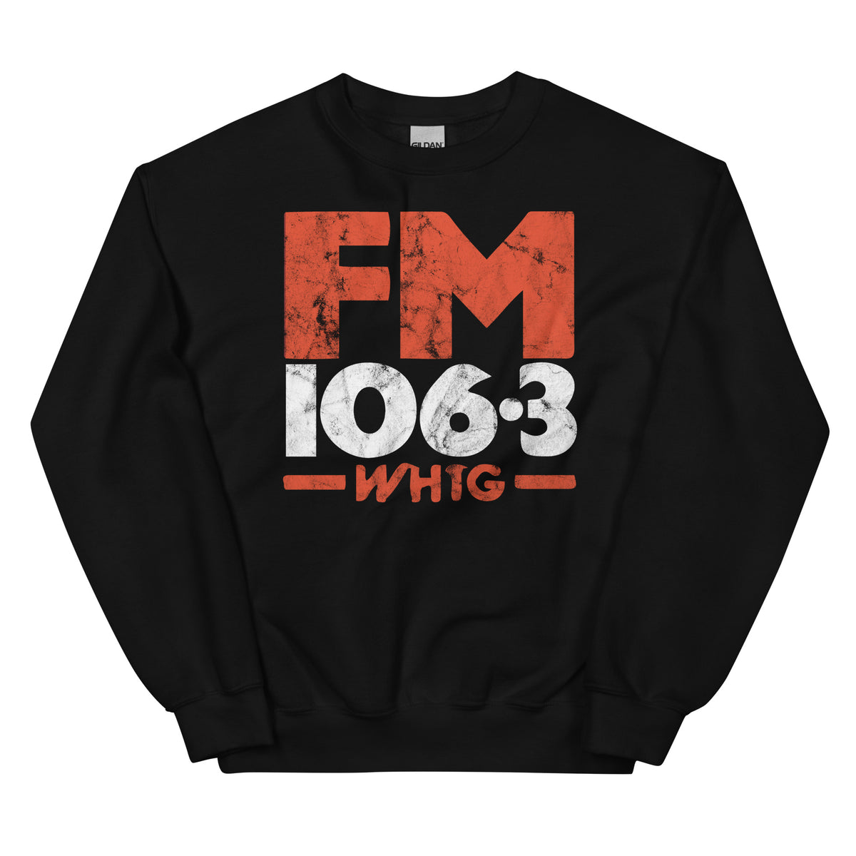 FM106.3 WHTG - NEW JERSEY - Unisex Crewneck Sweatshirt Black