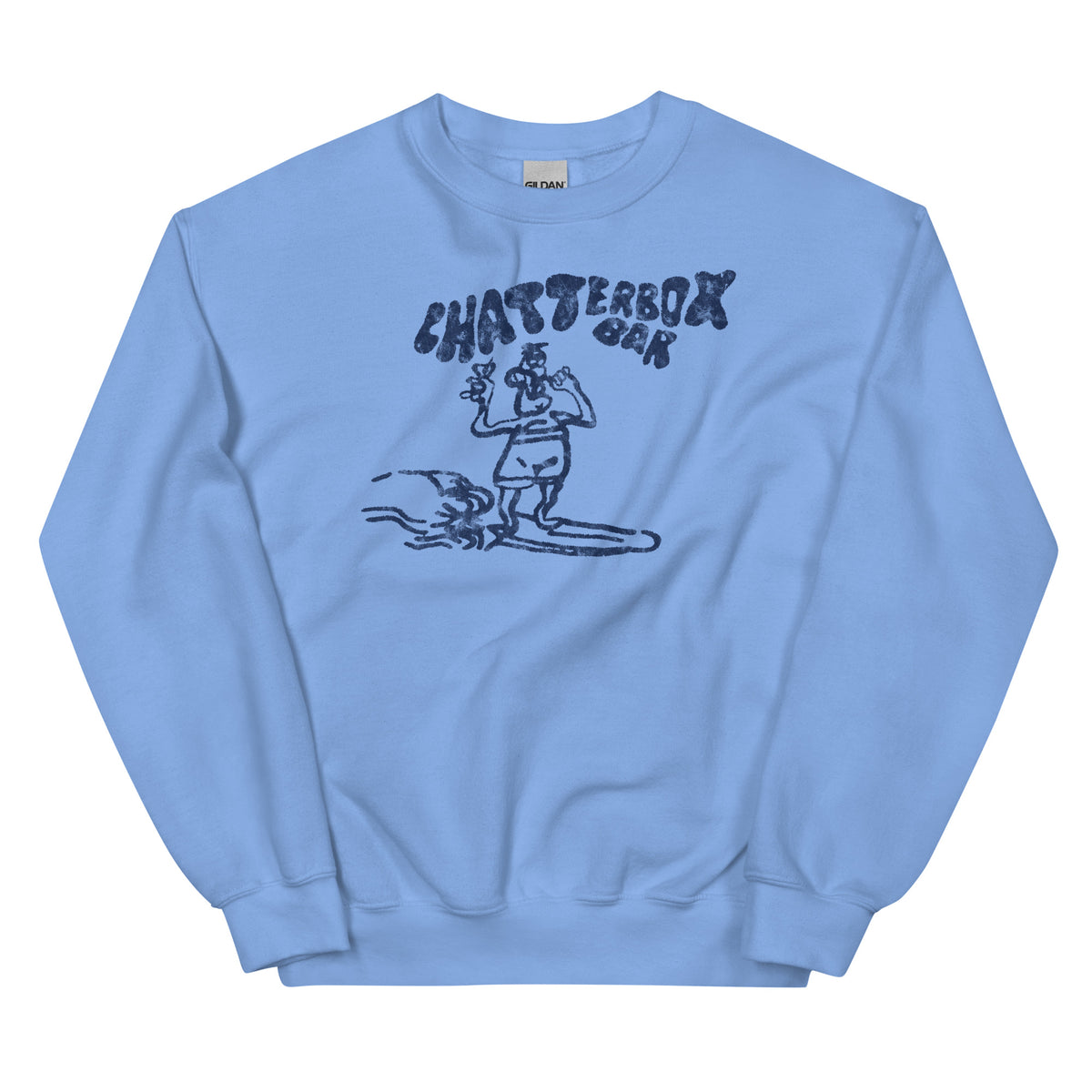 The Original Chatterbox Bar - SEASIDE HEIGHTS - Unisex Crewneck Sweatshirt Carolina Blue