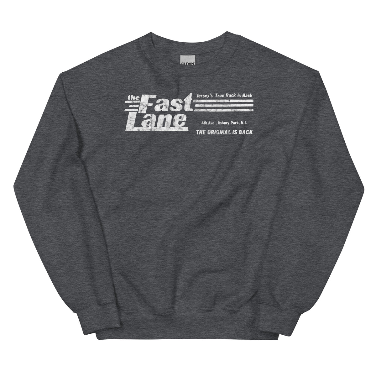The Fast Lane (White Logo) - ASBURY PARK - Unisex Crewneck Sweatshirt
