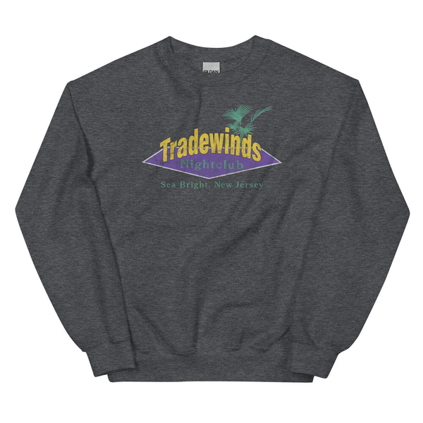 Tradewinds Nightclub - SEA BRIGHT - Unisex Crewneck Sweatshirt Dark Heather