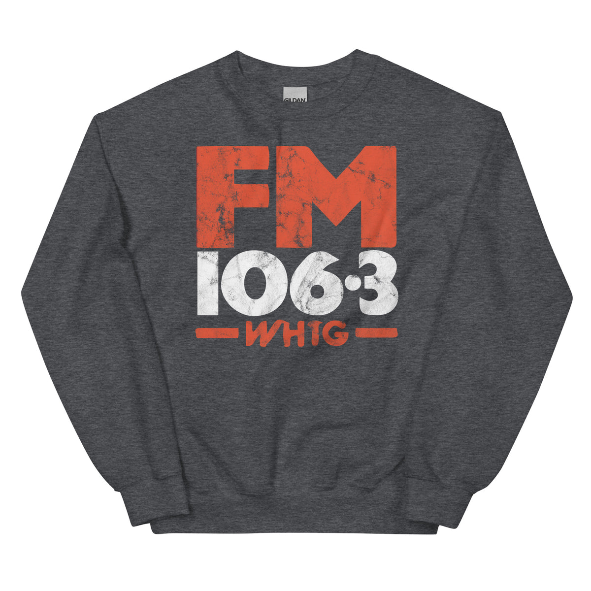 FM106.3 WHTG - NEW JERSEY - Unisex Crewneck Sweatshirt Dark Heather
