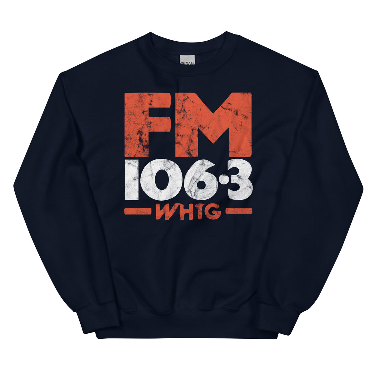 FM106.3 WHTG - NEW JERSEY - Unisex Crewneck Sweatshirt Navy