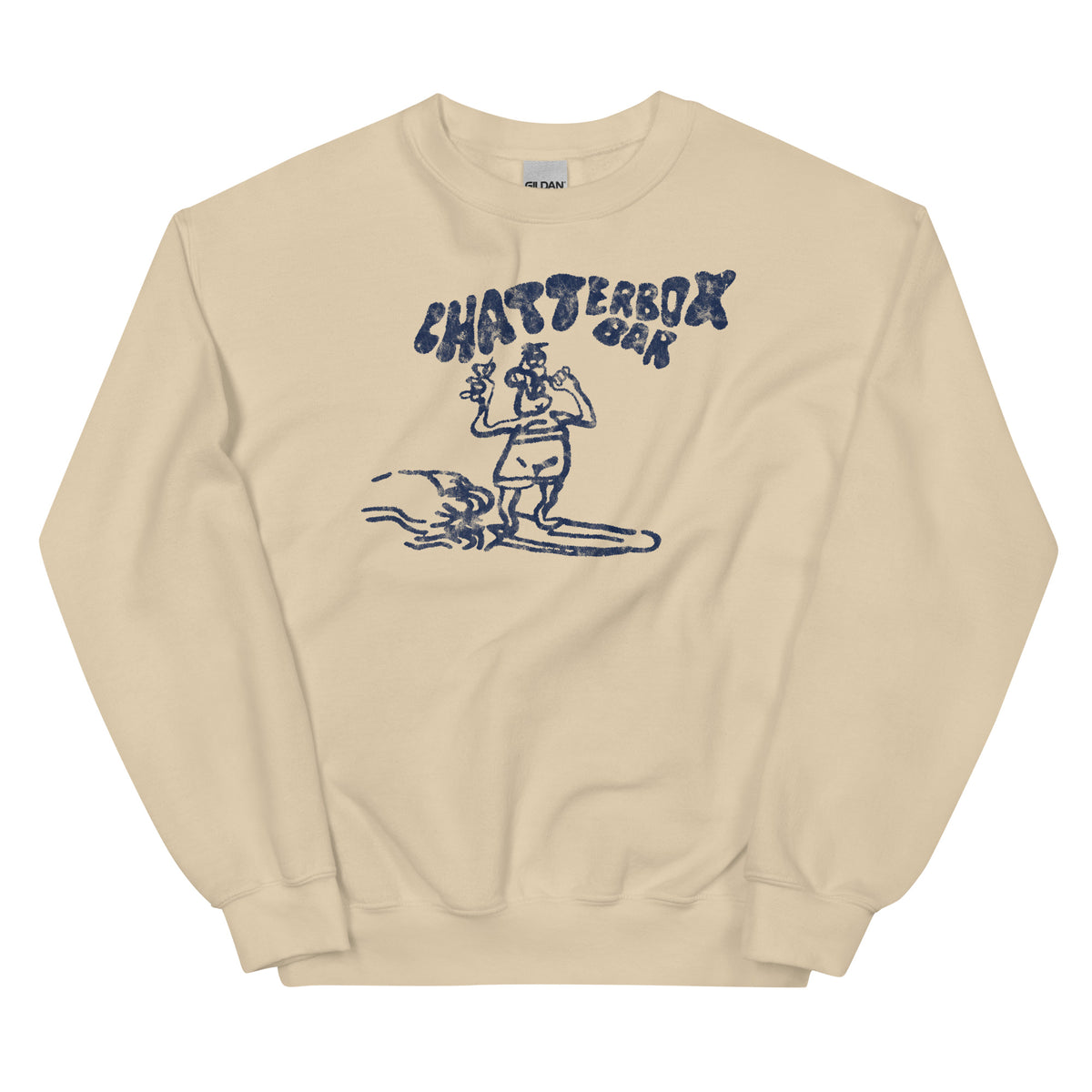 The Original Chatterbox Bar - SEASIDE HEIGHTS - Unisex Crewneck Sweatshirt Sand