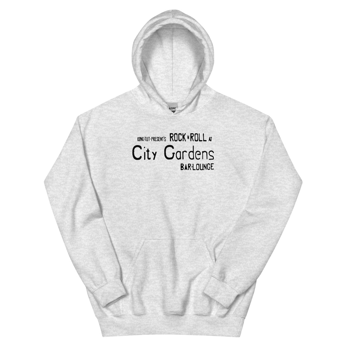City Gardens Trenton NJ vintage hoodie, Ash, front