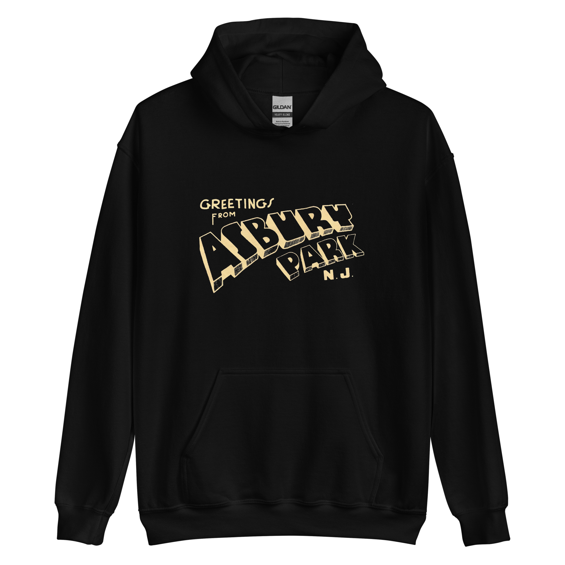 Greetings From Asbury Park - ASBURY PARK - Unisex Hoodie Black