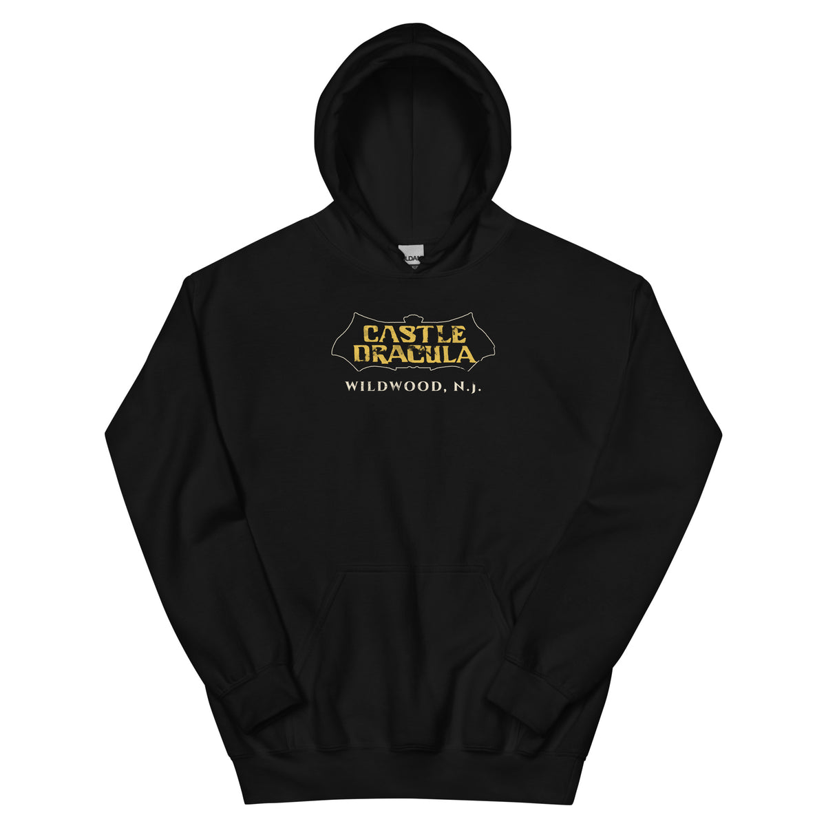 Castle Dracula Wildwood NJ vintage hoodie, Black, front