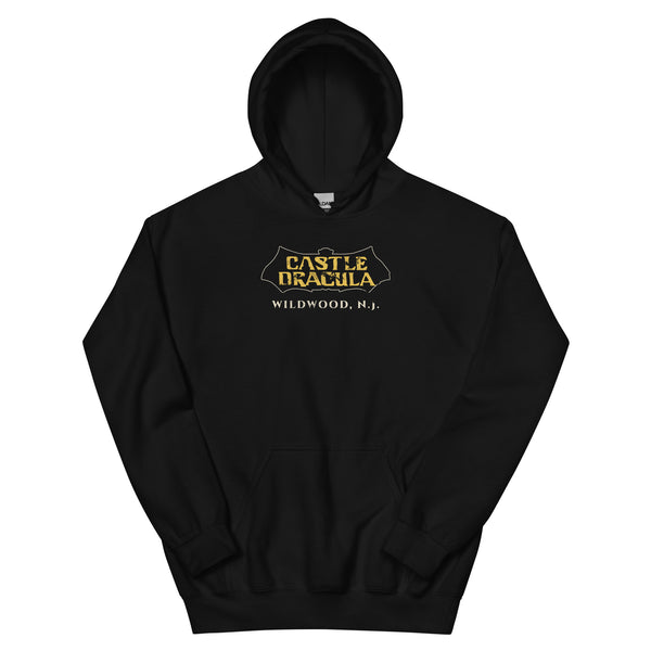 Castle Dracula Wildwood NJ vintage hoodie, Black, front