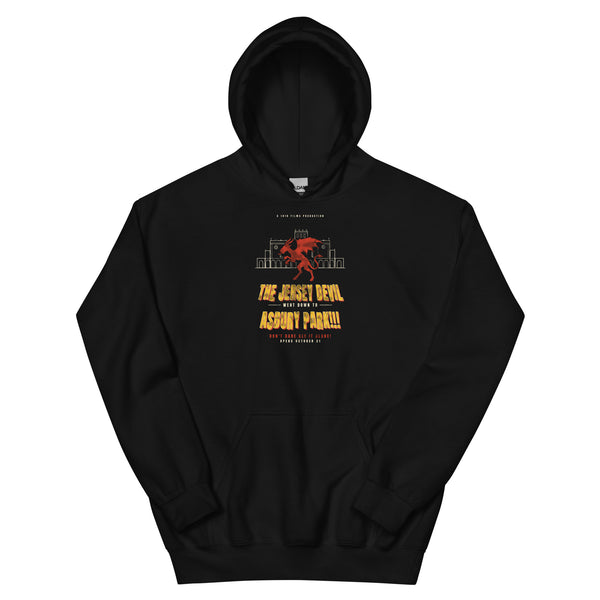 The Jersey Devil Went Down To Asbury Park Asbury Park NJ vintage hoodie, Black, front