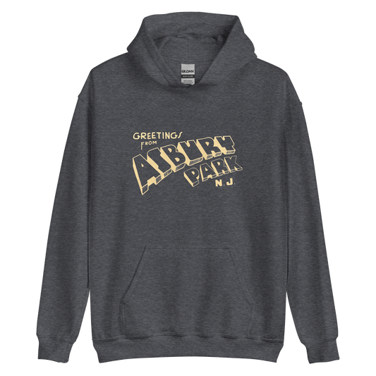 Greetings From Asbury Park - ASBURY PARK - Unisex Hoodie Dark Heather