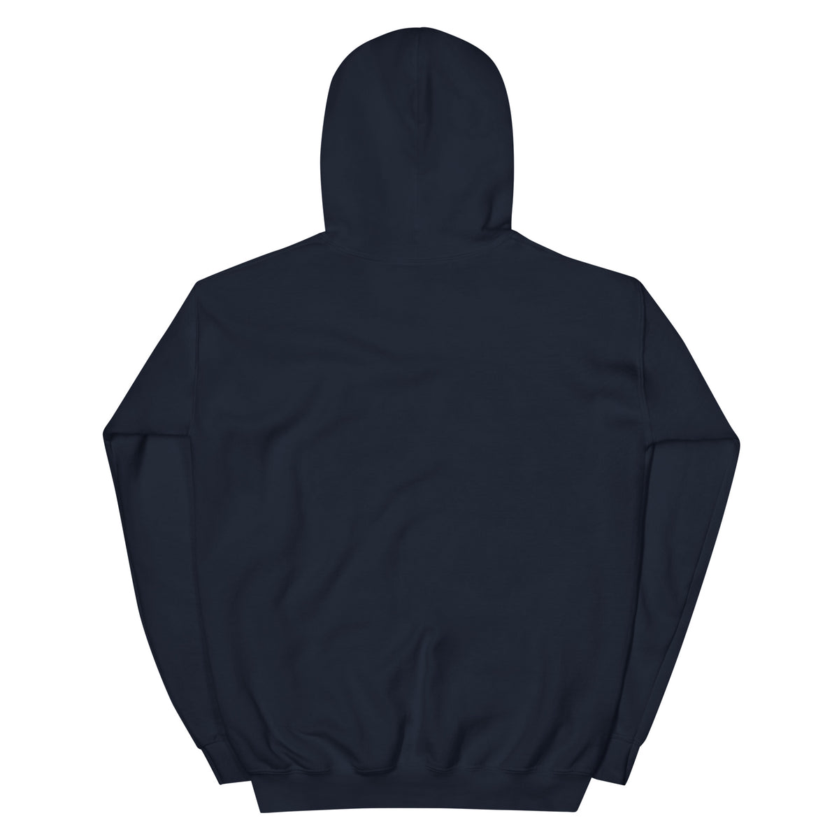 Jersey Devil Woodcut Pine Barrens vintage hoodie, Navy, back