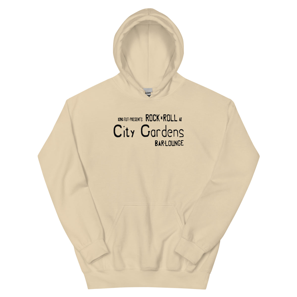 City Gardens Trenton NJ vintage hoodie, Sand, front