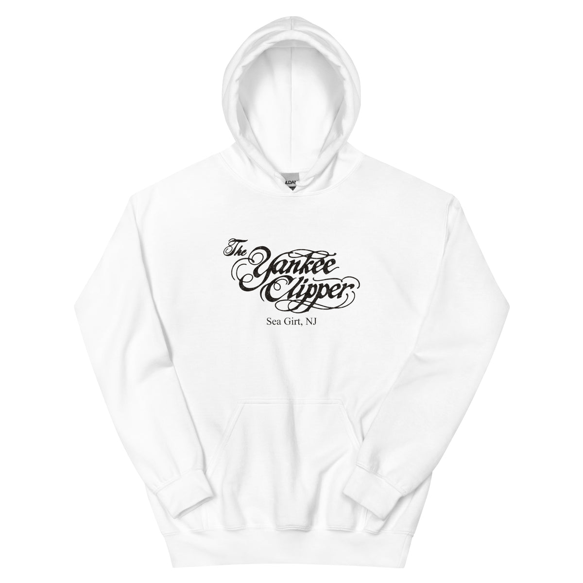 The Yankee Clipper Sea Girt NJ vintage hoodie, White, front
