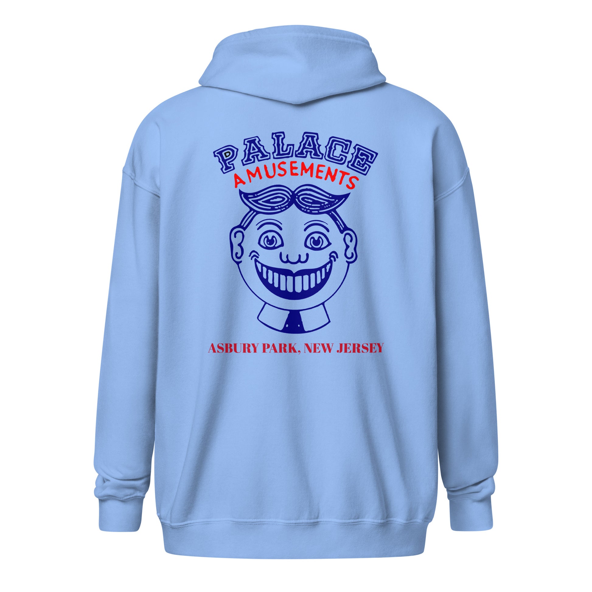 Palace Amusements - ASBURY PARK - Unisex heavy blend zip hoodie Carolina Blue