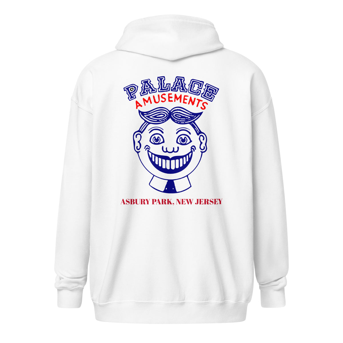 Palace Amusements - ASBURY PARK - Unisex heavy blend zip hoodie White