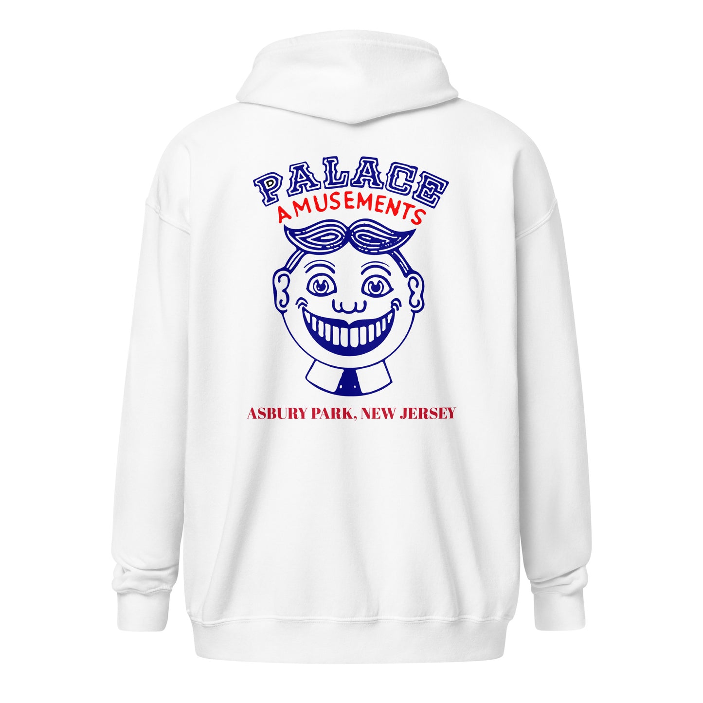 Palace Amusements - ASBURY PARK - Unisex heavy blend zip hoodie White