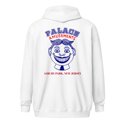 Palace Amusements - ASBURY PARK - Unisex heavy blend zip hoodie White