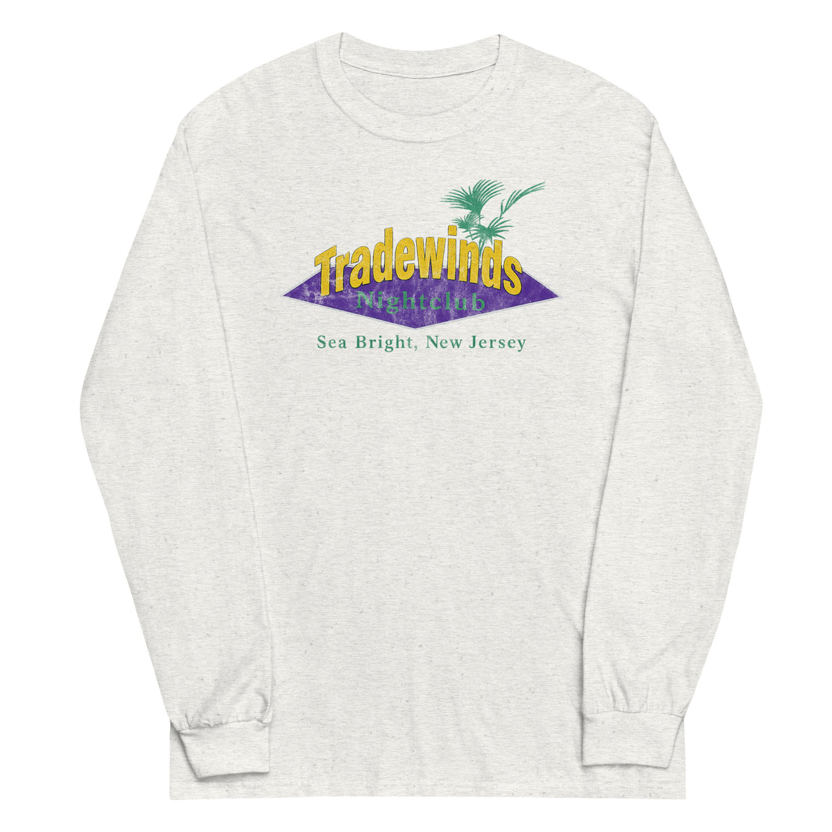 Tradewinds Nightclub - SEA BRIGHT - Unisex Long Sleeve Shirt Ash