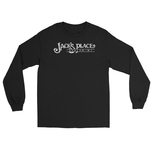 Jack's Place Avalon NJ vintage long sleeve shirt, Black, front