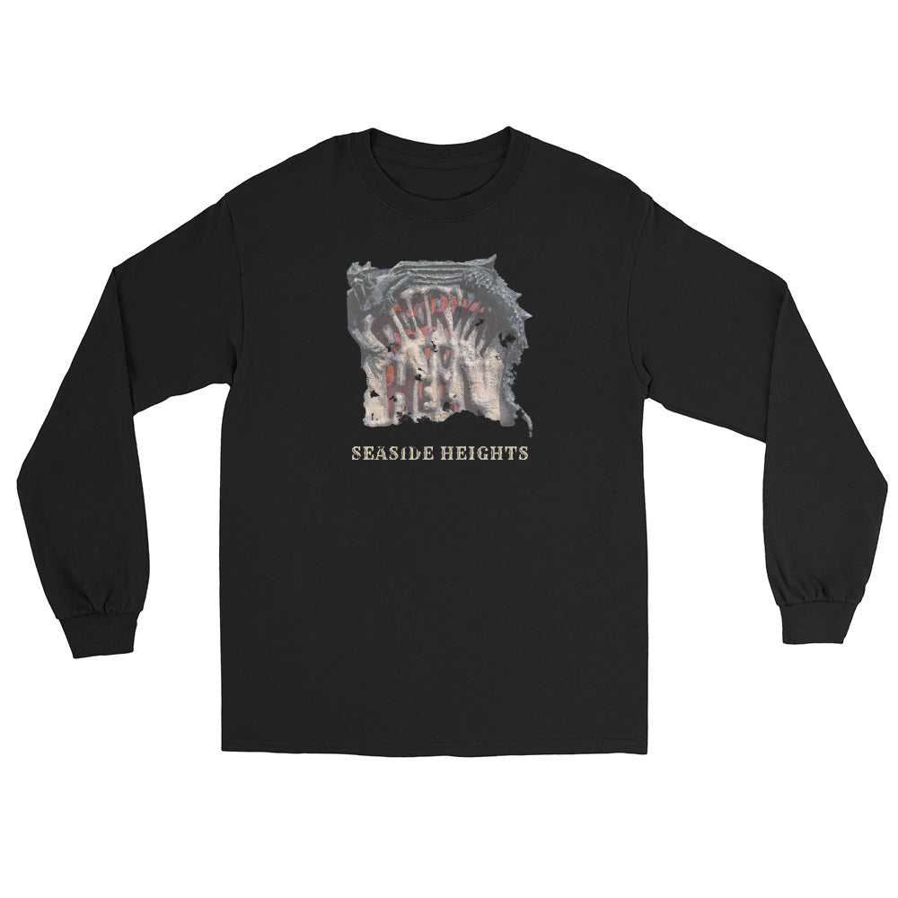 Doorway to Hell Seaside Heights NJ vintage long sleeve shirt, Black, front