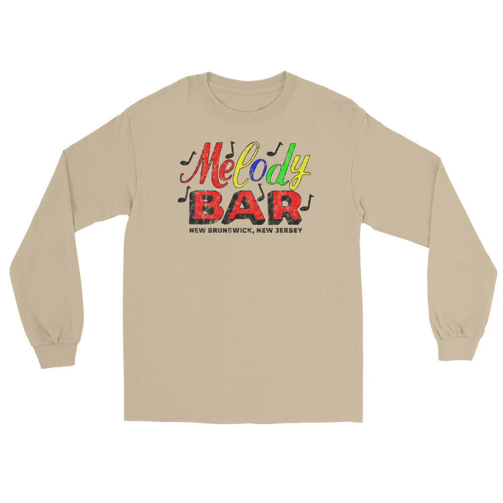 Melody Bar New Brunswick NJ vintage long sleeve shirt, Sand, front