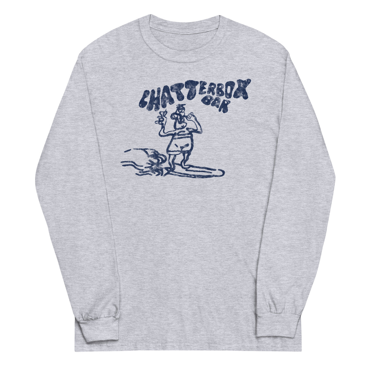 The Original Chatterbox Bar - SEASIDE HEIGHTS - Unisex Long Sleeve Shirt Sport Grey