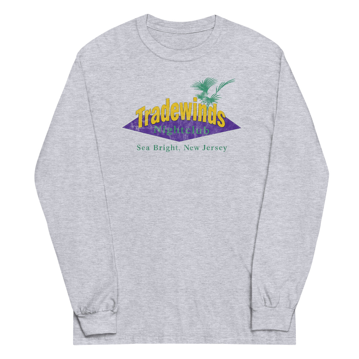 Tradewinds Nightclub - SEA BRIGHT - Unisex Long Sleeve Shirt Sport Grey