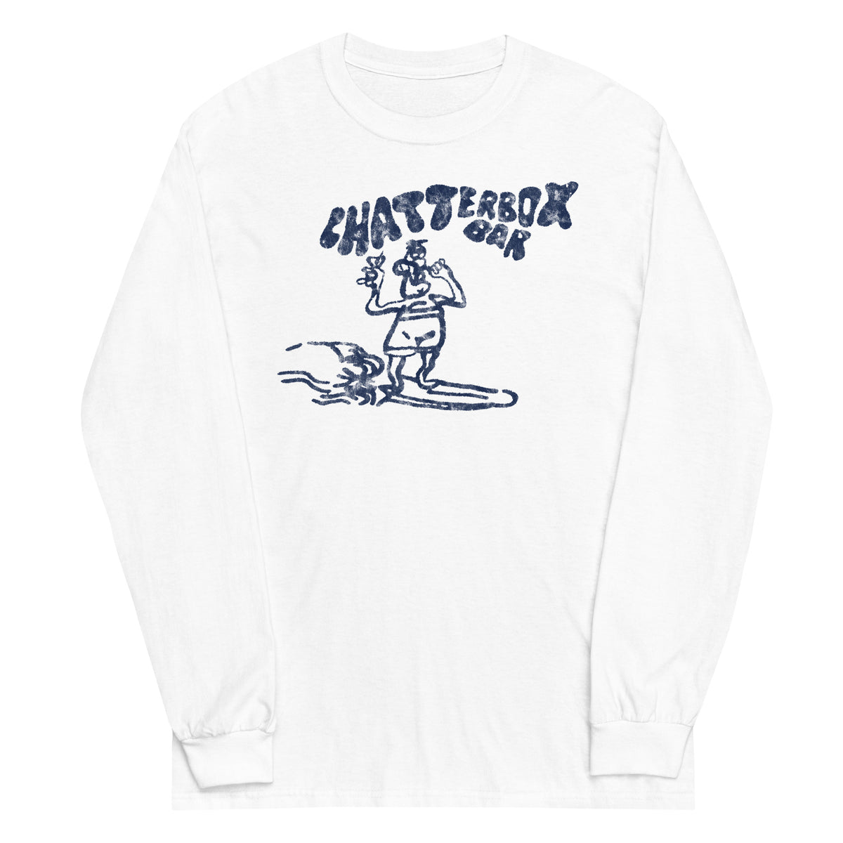 The Original Chatterbox Bar - SEASIDE HEIGHTS - Unisex Long Sleeve Shirt White