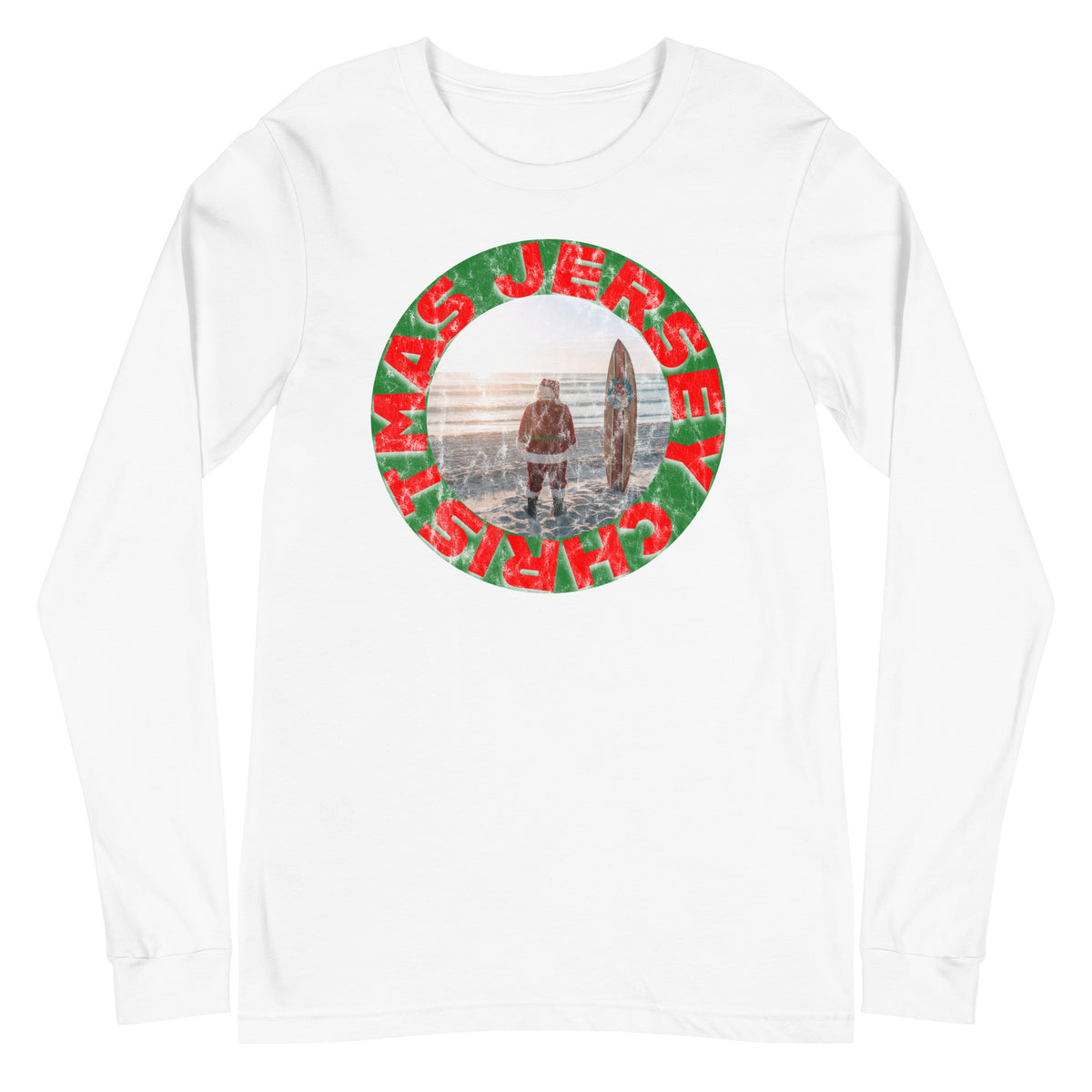 JERSEY CHRISTMAS - Unisex Long Sleeve Tee White